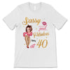 Sassy & Fabulous Birthday Gift Personalized Shirt [NOT REAL GLITTER]