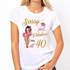 Sassy & Fabulous Birthday Gift Personalized Shirt [NOT REAL GLITTER]