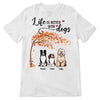 Sitting Dogs Under Tree Personalized Shirt