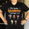 Spooky Grandma Mom Belongs to Halloween Personalized Shirt