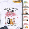 Standing Cat Under The Tree Personalized Shirt