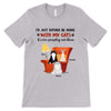 Stay Home With Fluffy Cat Personalized Shirt