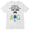 Stick Cat Dad Happy Father‘s Day Personalized Shirt