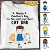 Stick Cat Dad Happy Father‘s Day Personalized Shirt