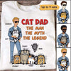 Stick Cat Dad The Man The Myth Personalized Shirt