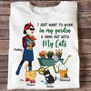 Stick Lady And Gardening Cats Personalized Shirt