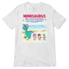 Summer Grandmasaurus And Kids Personalized Shirt