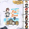 Summer Stick Woman And Funny Cats Personalized Shirt