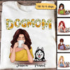 Sunflower Beautiful Woman Dog Mom Personalized Shirt