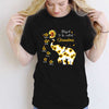 Sunflower Elephant Mom Grandma Personalized Shirt