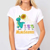 Sunflower Grandmasaurus And Kids Personalized Shirt