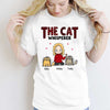 The Cat Whisperer Chibi Girl And Funny Cat Red Pattern Personalized Shirt