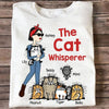 The Cat Whisperer Woman and Funny Cat Personalized Shirt