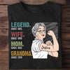 The Legend Strong Old Woman Personalized Shirt