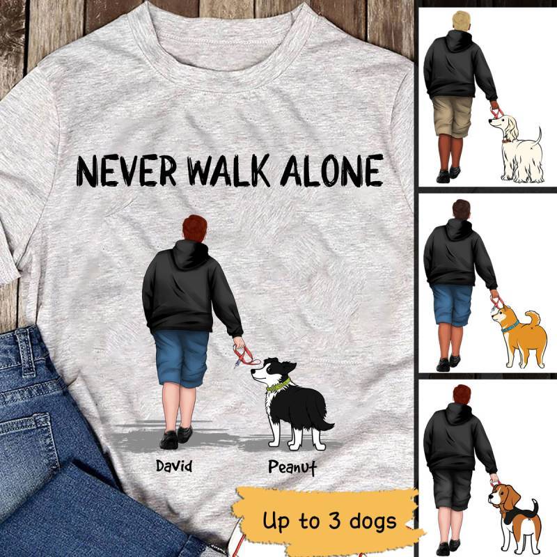 The Walking Dad Wiggle Butt Dog Personalized Shirt