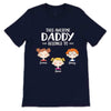 This Daddy Mommy Belongs To Kid Face Personalized Dark Shirt