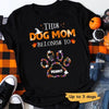 This Dog Mom Belongs To Dogs Autumn Paw Personalized Dog Mom Shirt