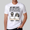 Two Faults Husband Wife Personalized Shirt