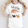 Walking Cats Under Tree Personalized Shirt