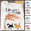 Walking Cats Under Tree Personalized Shirt