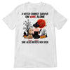 Witch Survive On Wine And Dogs Personalized Shirt