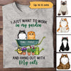 Work In Garden And Hang Out With Fluffy Cats Personalized Shirt