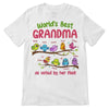 World‘s Best Grandma Bird Grandkids Personalized Shirt