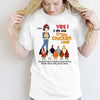 Yes I‘m Crazy Chicken Lady Stick Personalized Shirt