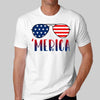 Merica 4th Of July Glasses Independence Day Shirt