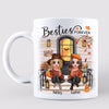 Fall Season Best Friends Sisters Front Porch Personalized Mug (11oz)