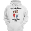 Caricature Couple Together Since Personalized Hoodie Sweatshirt