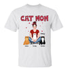 Polka Dot Pretty Cat Mom Personalized Shirt