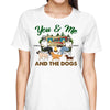 You Me & The Walking Dog Camping Sitting Couple Personalized Shirt