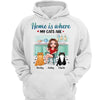 Home Is Where My Cats Are Cat Mom Personalized Shirt