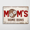 Baseball Mom‘s Home Run Personalized Horizontal Poster