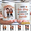 Doll Couple Under Tree Fall Season Personalized Mug