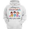 Grandkids Heartstrings Personalized Hoodie Sweatshirt