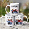 Besties Back View Friends Sisters Siblings Personalized Mug