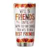 Fall Season Pretty Doll Besties Personalized Tumbler