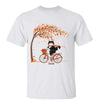 Fall Season Fluffy Cats Riding Bike Personalized Shirt
