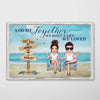 Doll Couple Sitting So Together We Built A Life We Love Personalized Horizontal Poster