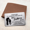 To My Dad I Will Always Be My Little Girl Metal Wallet Card