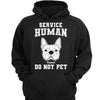 Service Human Dog Head Outline Personalized Shirt