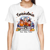 Fall Season Doll Grandma & Kids On Truck Personalized Shirt