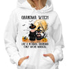 Halloween Grandma And Kids Moon And Tree Personalized Shirt