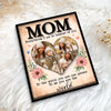 Mom You Are The World Photo Collage Personalized 2-Layer Wooden Plaque