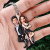 My Missing Piece Couple Funny Custom Face Photo Valentine‘s Day Gift For Him For Her Personalized Acrylic Keychain