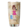 Traveling Girls Old Map Personalized Tumbler