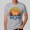 Dog Dad Dog Mom Walking Dog Retro Personalized Shirt