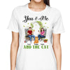 Couple And Cats Flower Gate Personalized Shirt